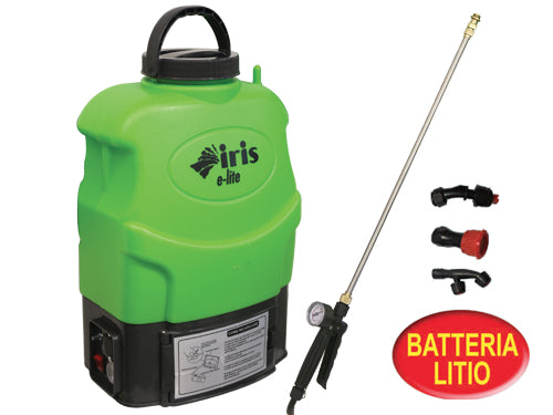Pompa per irrorazione Iris Garden a batteria LITIO Ricaricabile