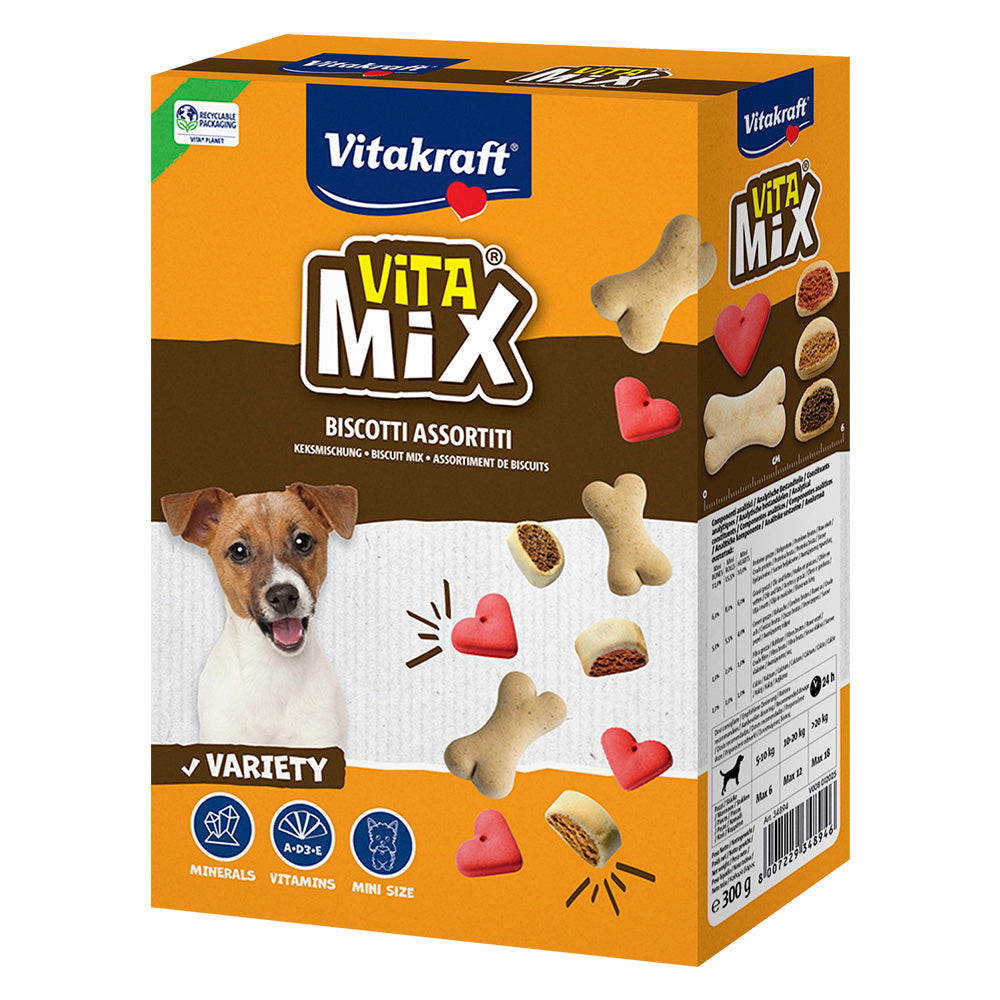 BISCOTTI PER CANE 'vita mix' 3 gusti misti - cf. 300 gr.