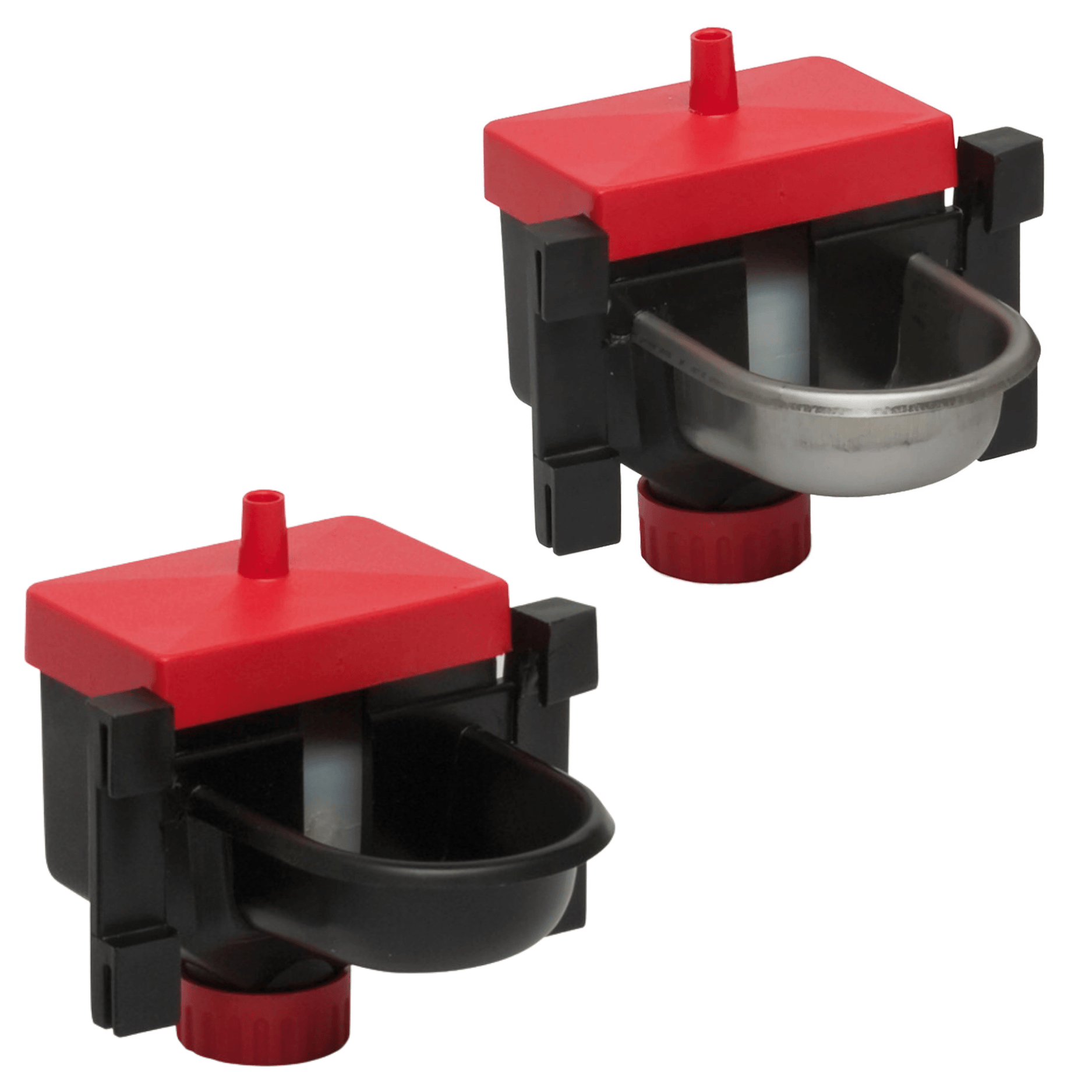 Abbeveratoio Multiuso Per Gabbie A Vaschetta | Ideale Per Animali Da Cortile | Inox O Plastica Durevole