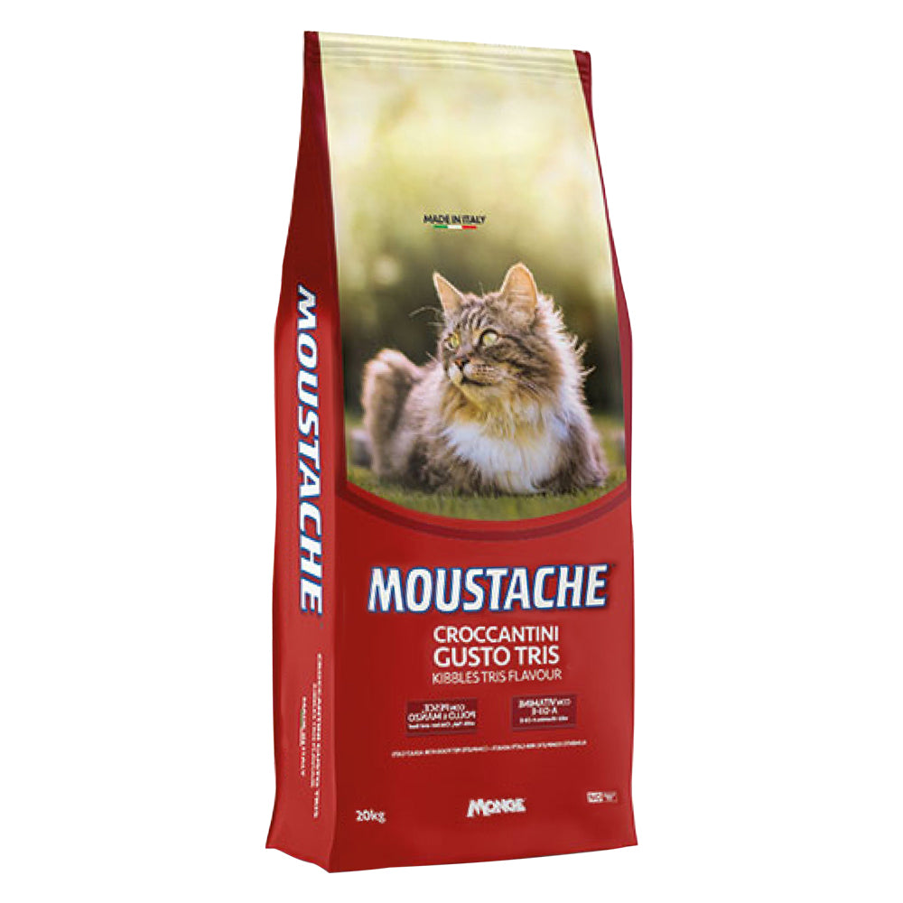 Croccantini Per Gatti 'Moustache Gusto Tris' Pesce, Pollo E Manzo | Per Uso Zootecnico Professionale