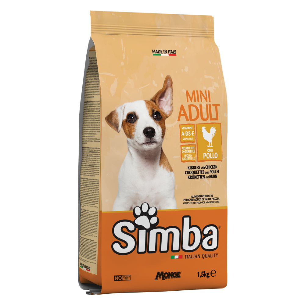Crocchette Per Cani 'Mini Adult' Pollo - Kg 1,5 Monge | Per Uso Zootecnico Professionale