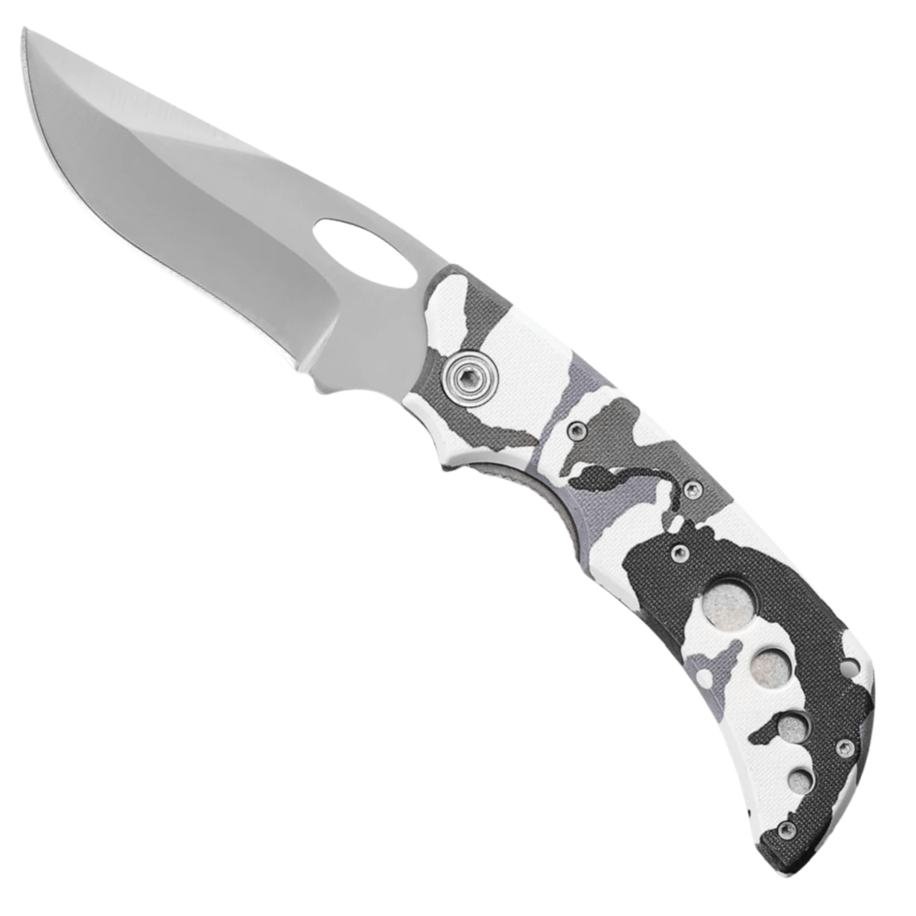 Coltello Da Tasca Ausonia Mimetico - Lama Inox | Manico Plastica | Lunghezza 20,5 Cm