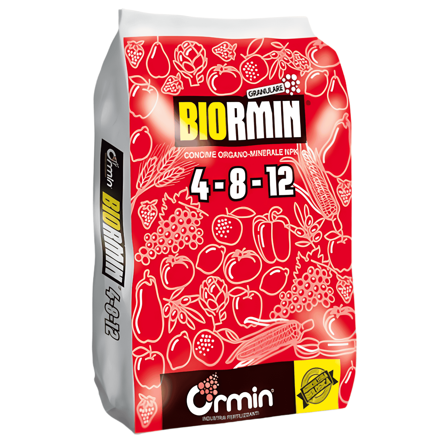 Concime Biormin 4-8-12 Ormin 25 Kg | NPK Con Boro Biologico A Rilascio Lento