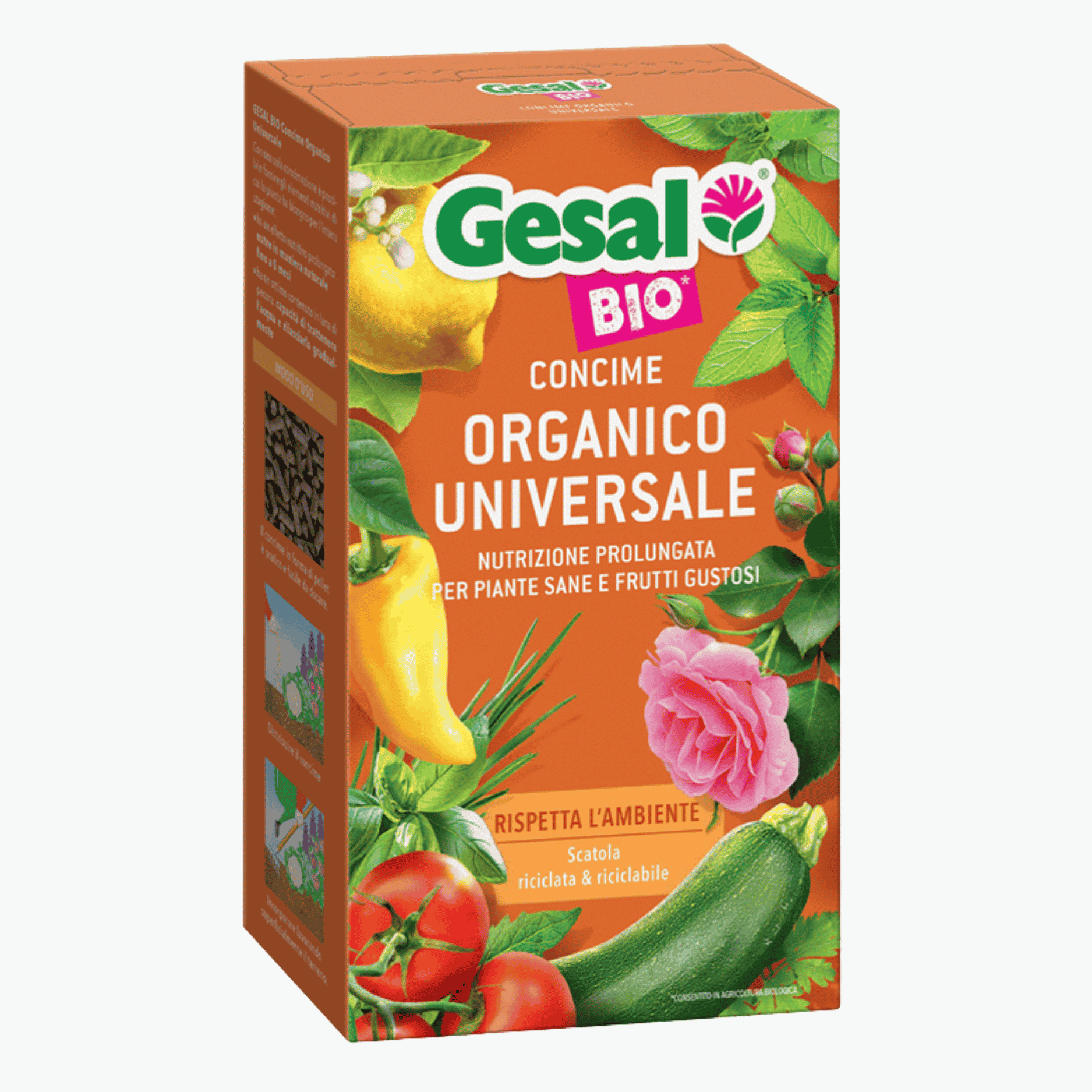 Concime Organico Universale Gesal Bio Granulare | Nutrizione Prolungata Fino A 5 Mesi Per Piante