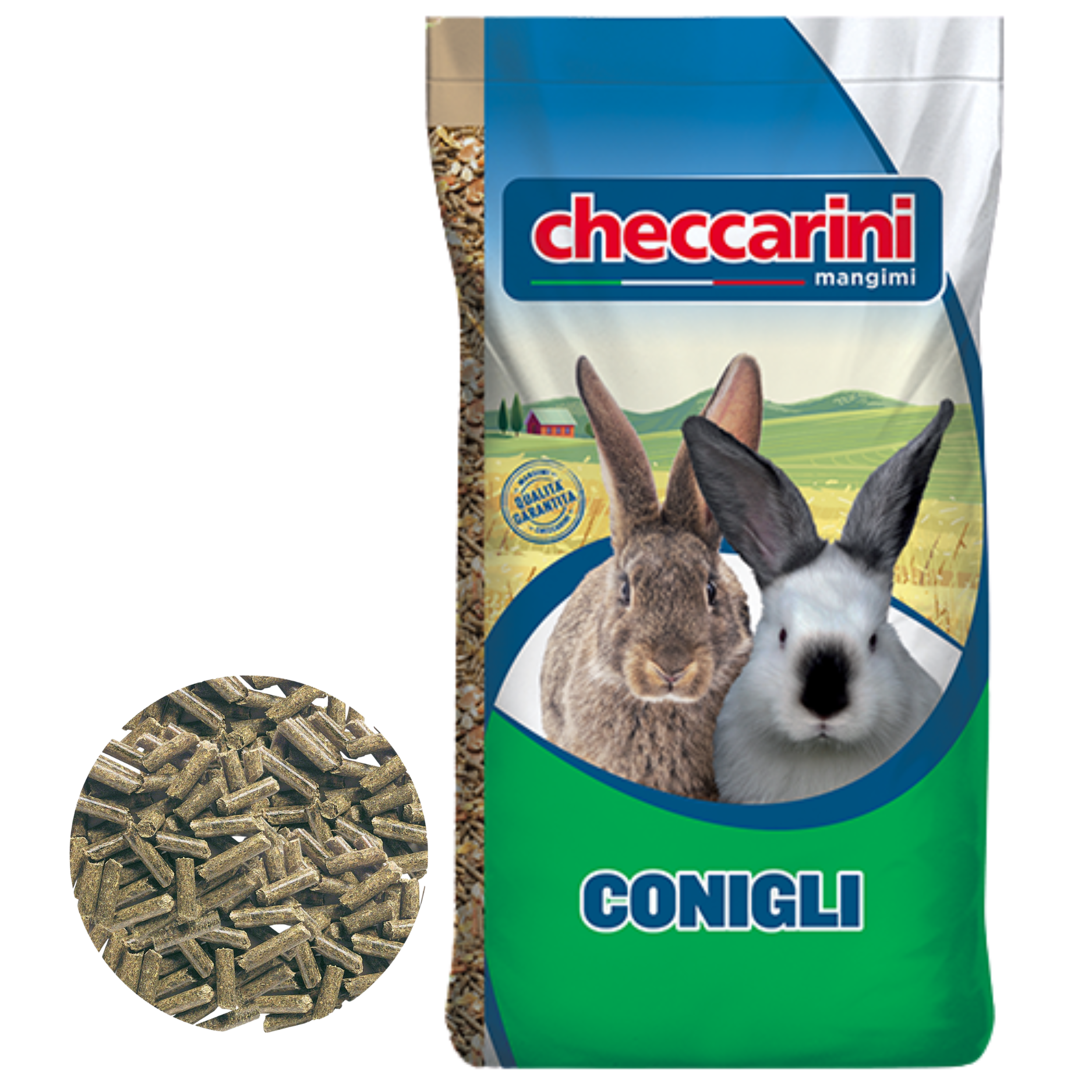 Mangime Completo Per Coniglietti C530 Checcarini | Pellet 3 Mm Con Coccidiostatico Naturale