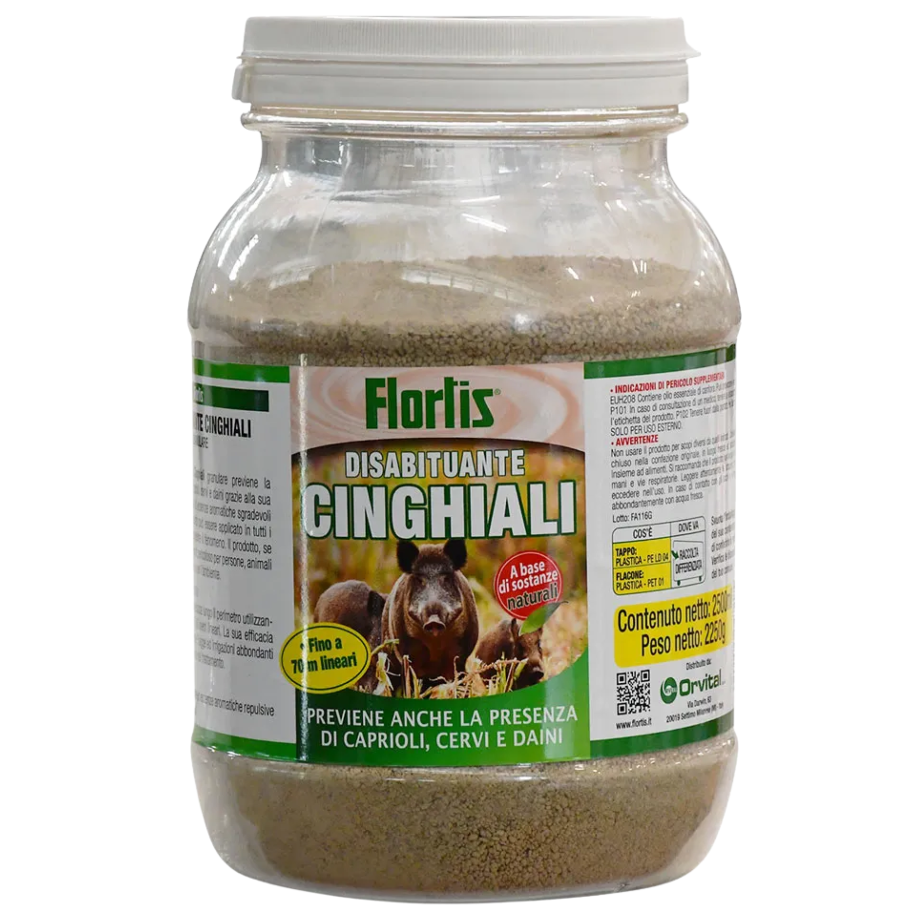 Disabituante Granulare Per Cinghiali LIF | Barriera Olfattiva Naturale | Protezione Vigneti 2,5 Kg