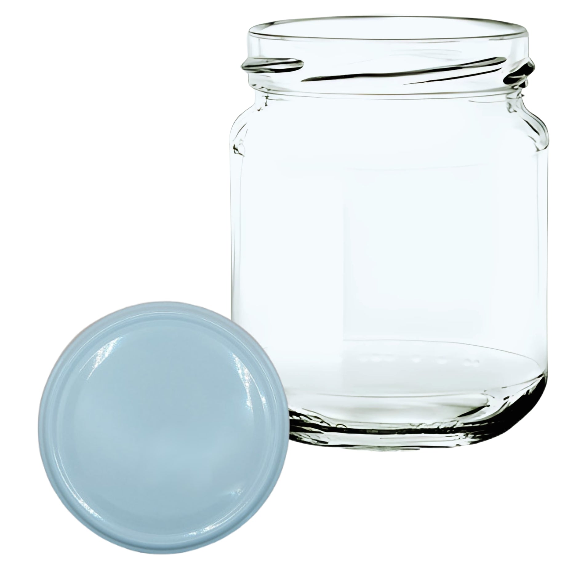 Vaso CEE 212 Ml Cilindrico In Vetro Bianco | Capsule Ø 63 Incluse | Confezione Da 15 O 24 Pz Idoneo Alla Pastorizzazione