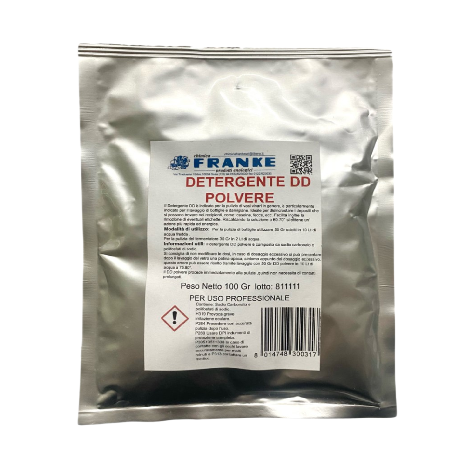 Detergente Professionale Franke DD Per Pulizia Botti E Bottiglie | Potere Risanante E Deodorante