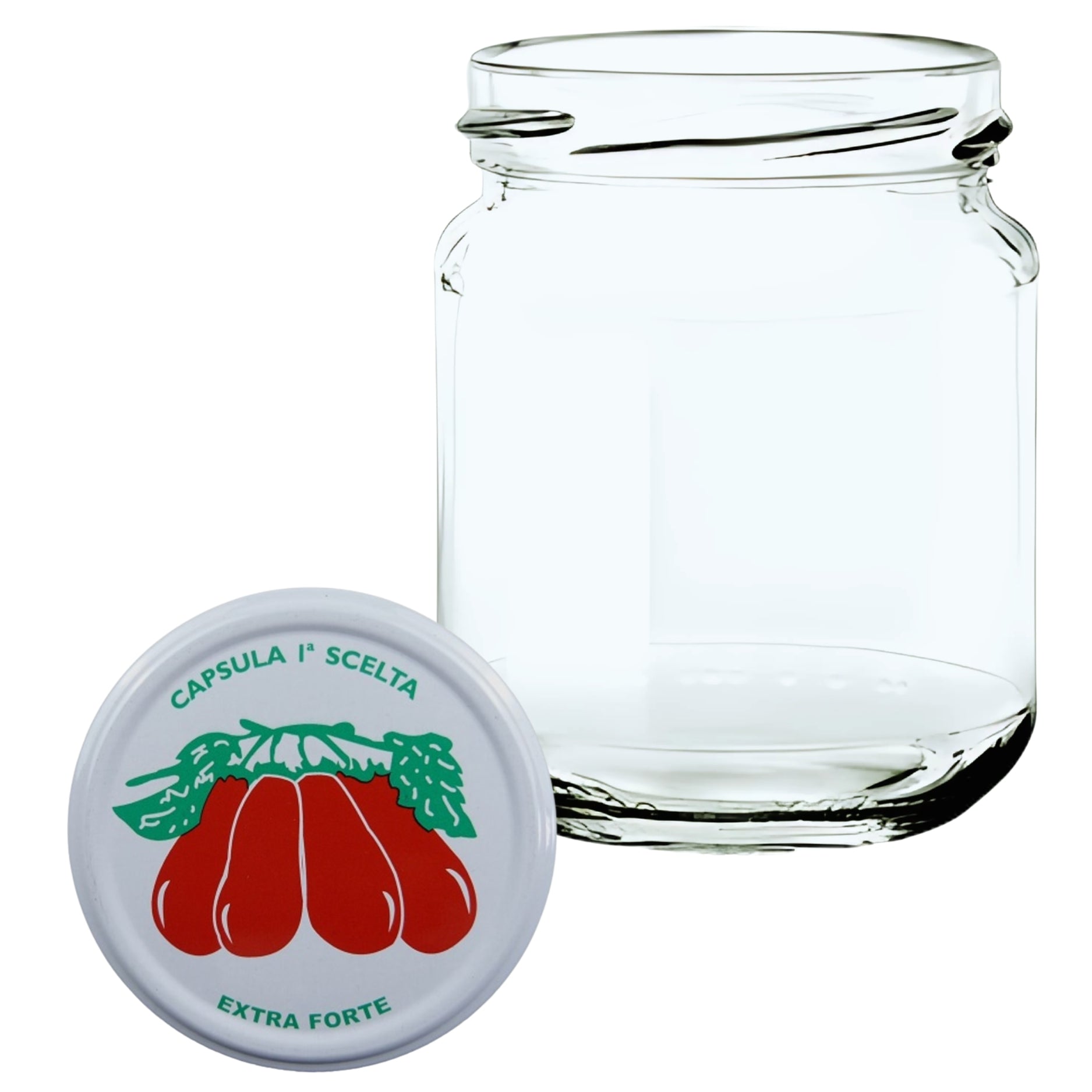Vaso CEE 212 Ml Cilindrico In Vetro Bianco | Capsule Ø 63 Incluse | Confezione Da 15 O 24 Pz Idoneo Alla Pastorizzazione