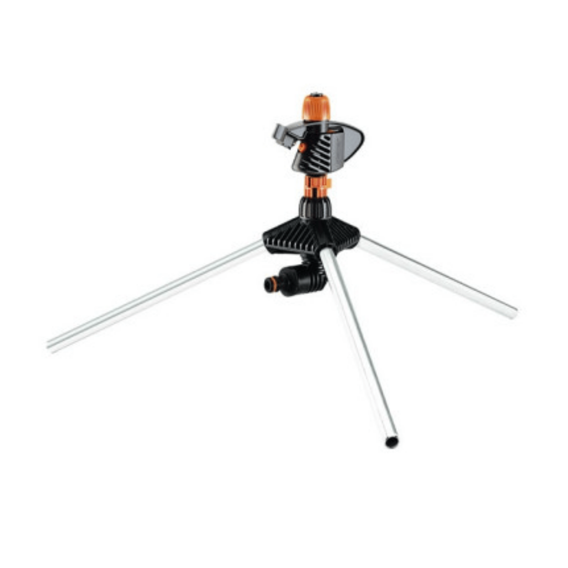 Irrigatore Claber Impact Su Tripode 8696 | Testina a Battente | Base Tripode in Alluminio | Regolazione Settori e Giro Completo