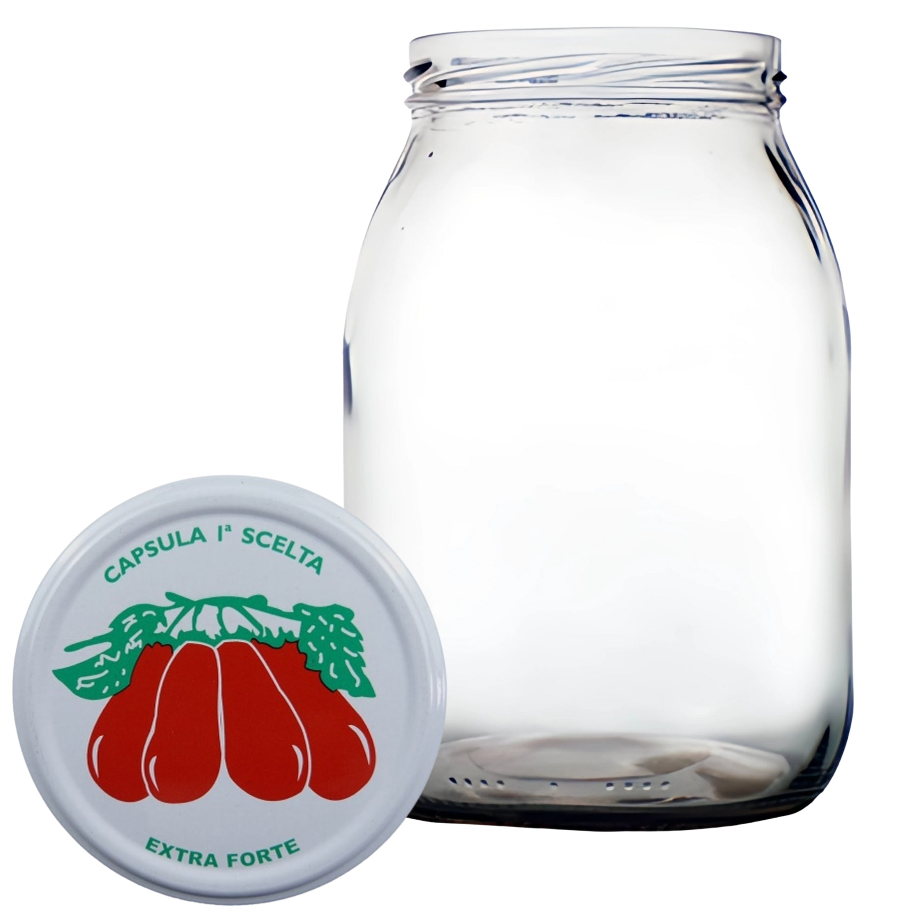 Vaso Professionale CEE In Vetro Bianco 1062 Ml | Tapp Capsula  82 Mm | Ideale Per Conserve E Sottoli