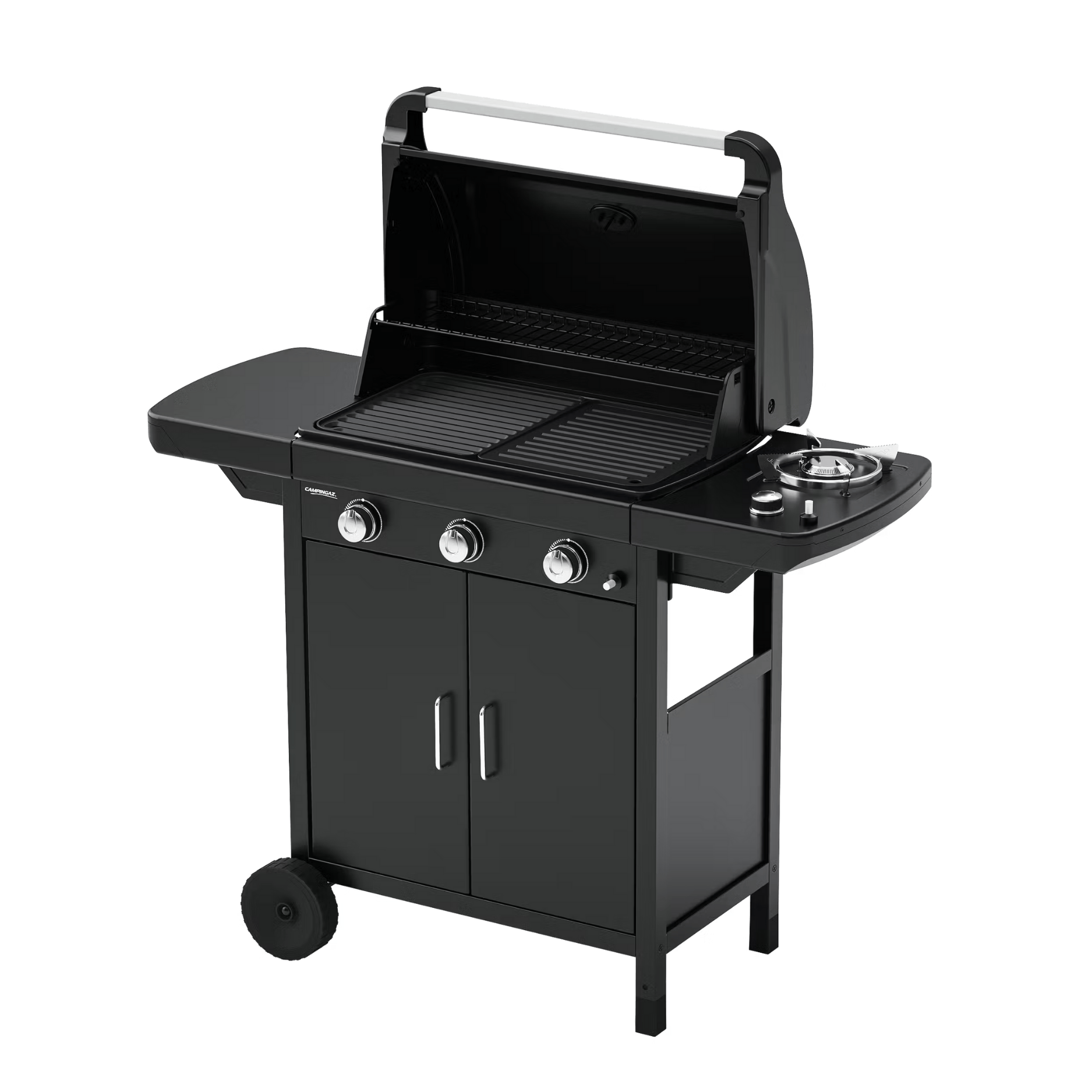 Barbecue A Gas Compact 3 Ls Campingaz | 3 Bruciatori Inox | Griglia Ghisa 61x35 Cm