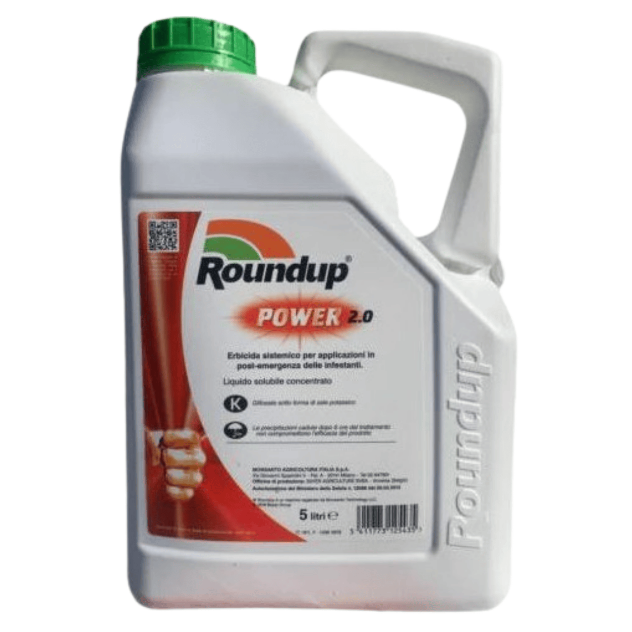Roundup Power 2.0 Erbicida Sistemico Totale | Glifosate Sale Potassico | Azione Rapida E Profonda