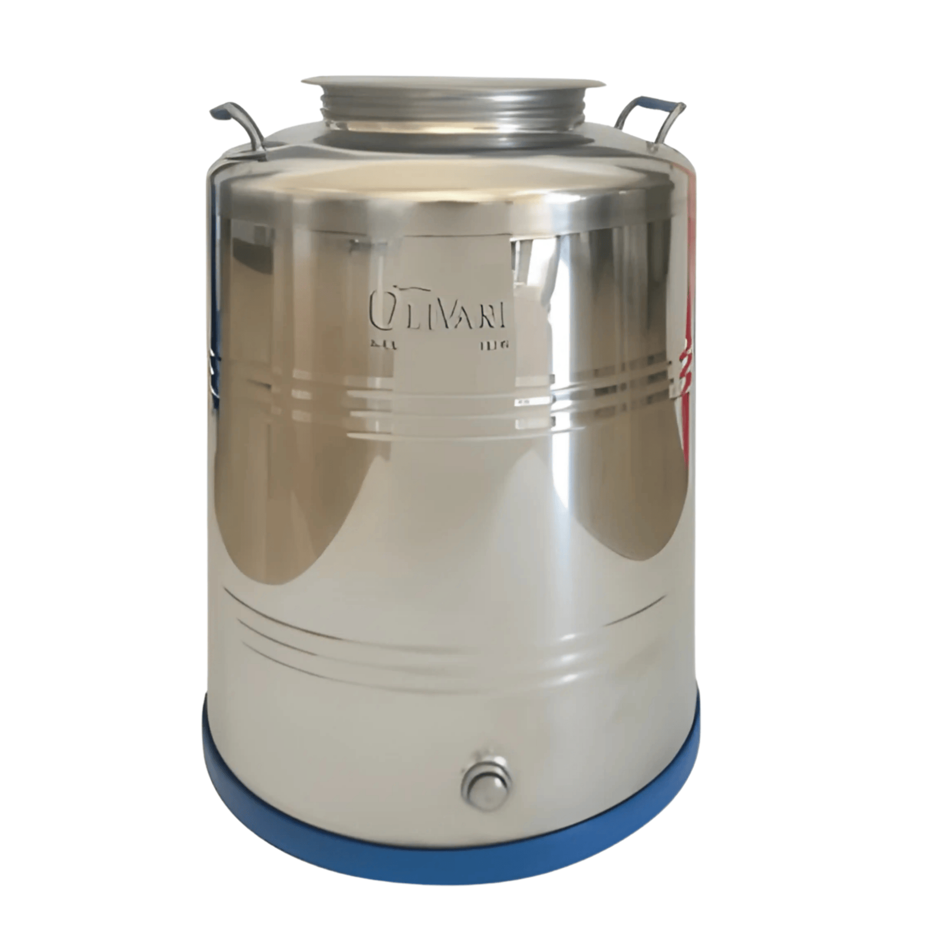Bidone Professionale Olivari Blindo Per Olio | Fusto In Acciaio Inox 304 | Capacità 15/30/50 Litri
