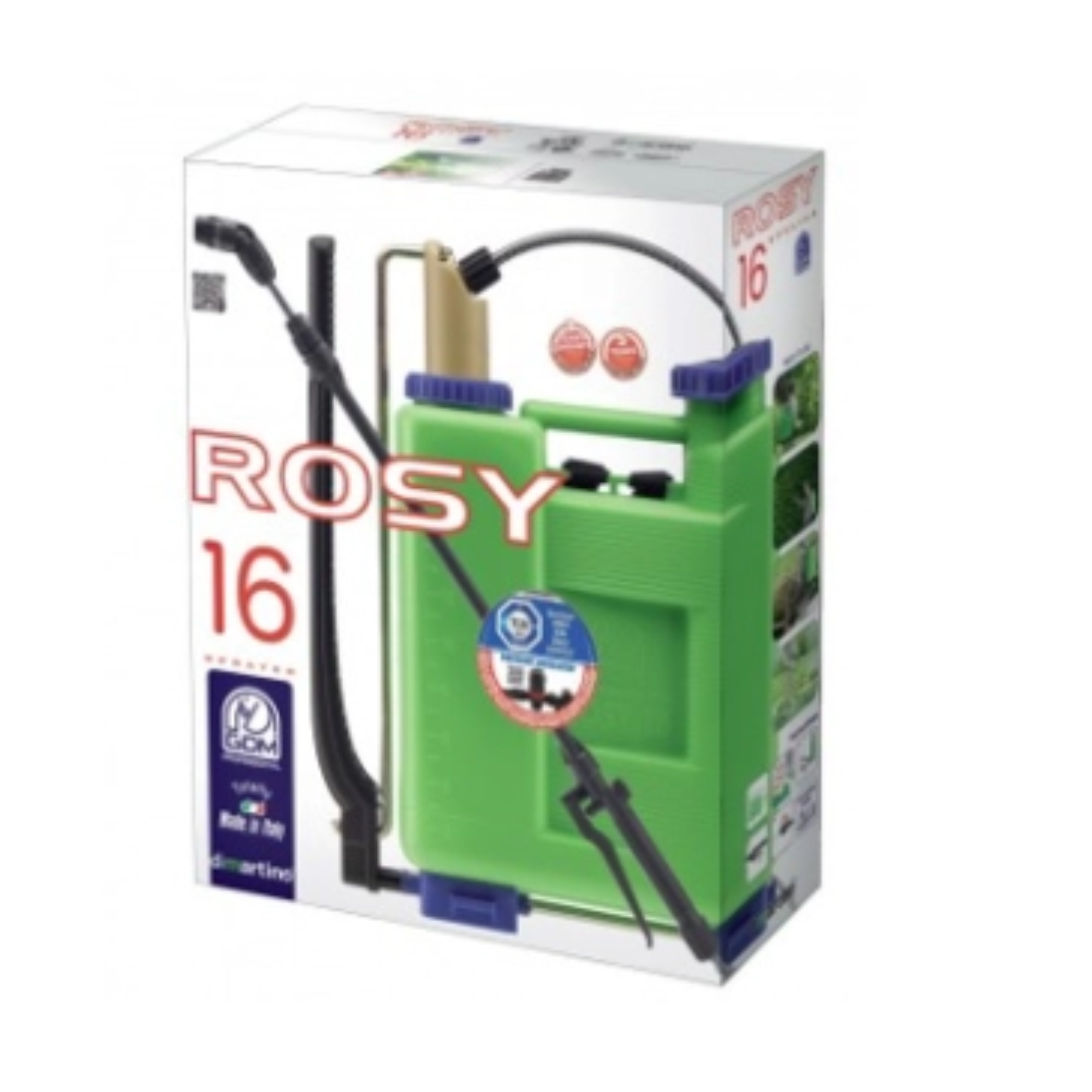 Pompa Professionale A Pressione GDM Rosy | Pompante In Nylon Anticorrosione | Capacità 12 E 16 Litri