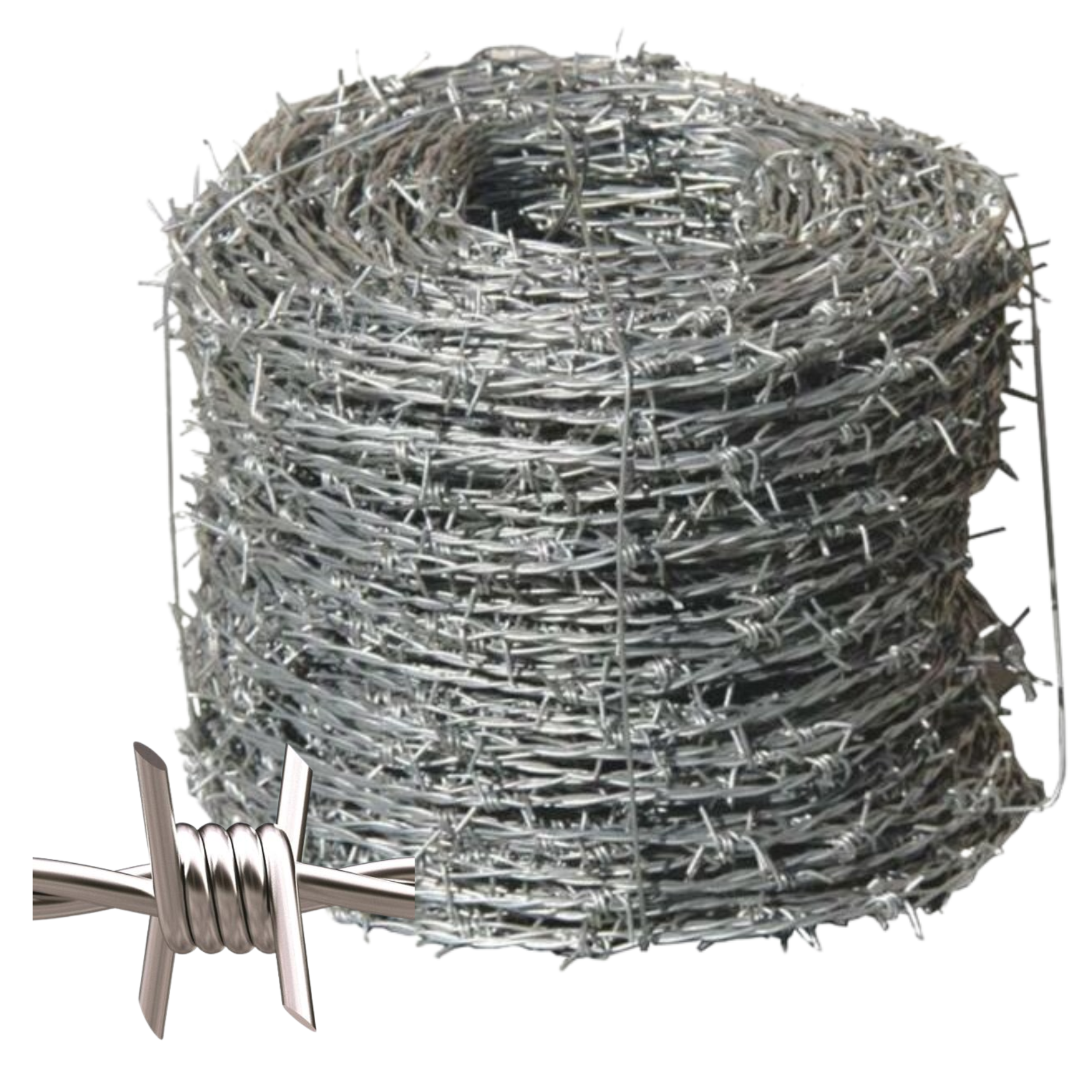 Filo Spinato Zincato Sidex A Quattro Punte | Alta Resistenza In Acciaio | Rotoli Da 100 E 200 Mt