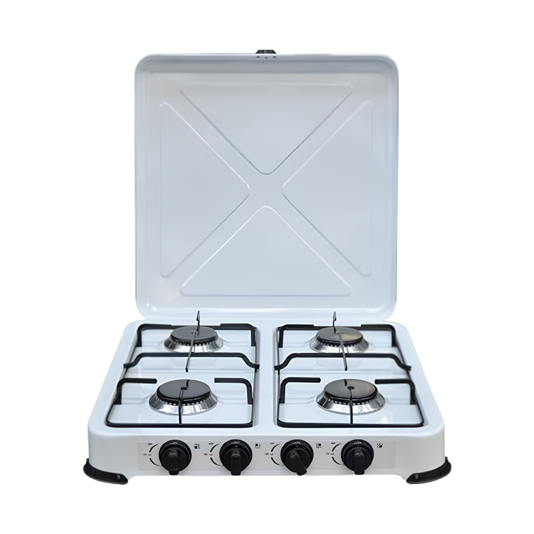 Fornello 4 Fuochi A Gas GPL Kasart | Piano Cottura In Acciaio Smaltato Da 4,4 kW Per Campeggio E Casa