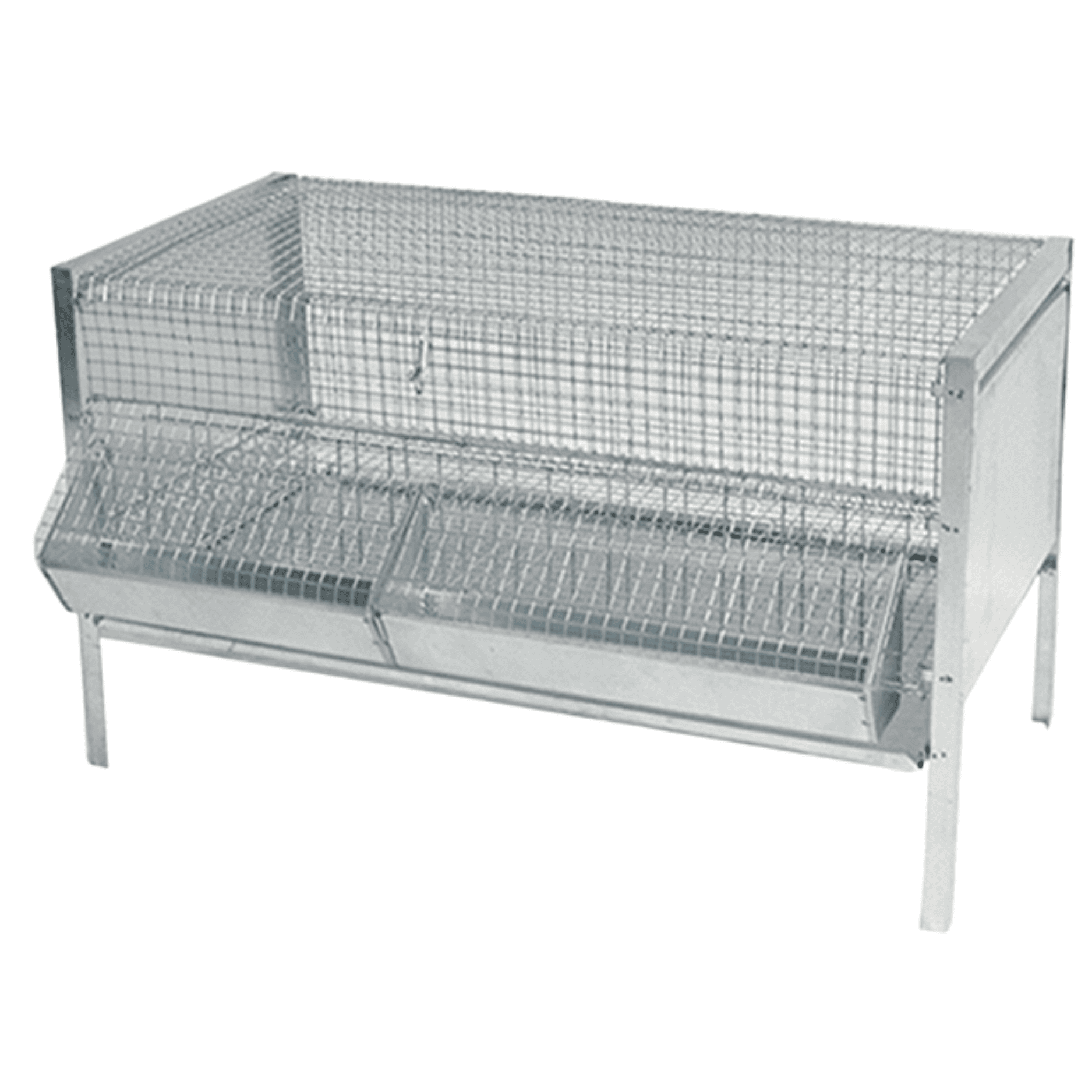 Gabbia Pieghevole Professionale M.G. Giacomo Menza Per Pulcini | Lamiera E Rete Zincata 19x19 | Mascherina Registrabile