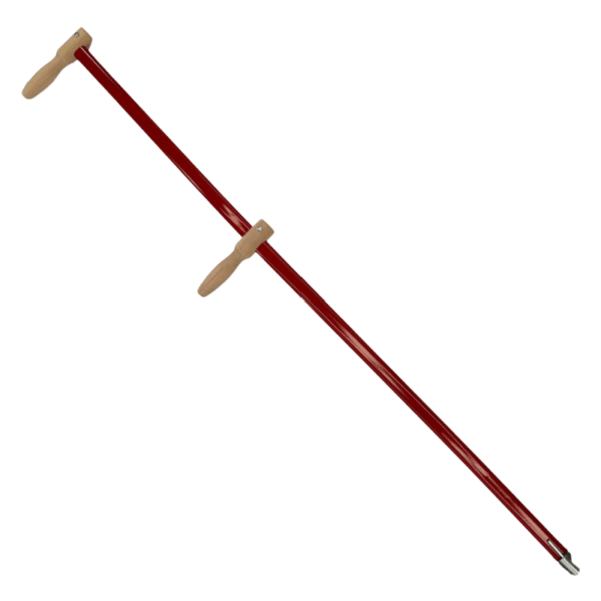 150cm AG0400 Hay Scythe Handle | Painted Steel Tube with Ring, Key, and Ergonomic Grip