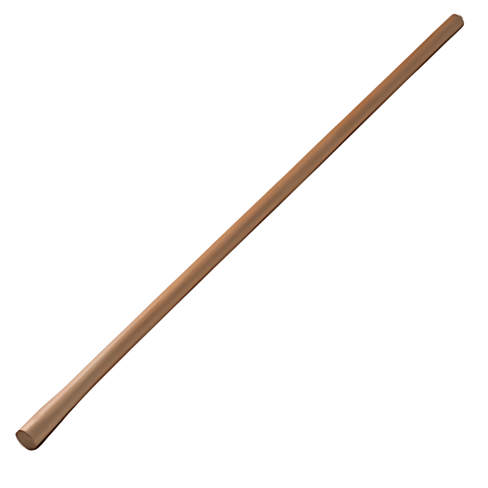 Manico In Legno Per Zappa Con Occhio Tondo | Faggio Robusto | Lunghezza 125 Cm | Diametri 30-45 Mm