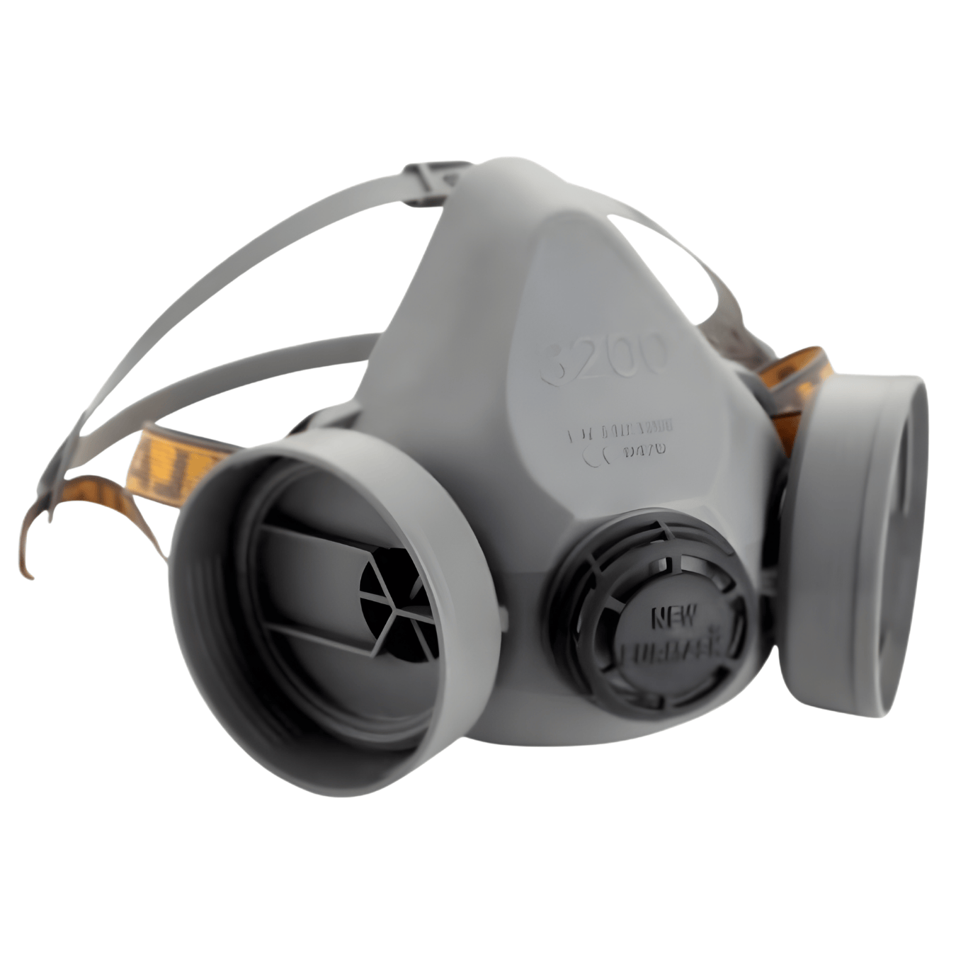 Maschera Respiratoria In Gomma Siliconica Milla 2 Filtro | DPI Professionale CE Senza Filtro Alta Sicurezza