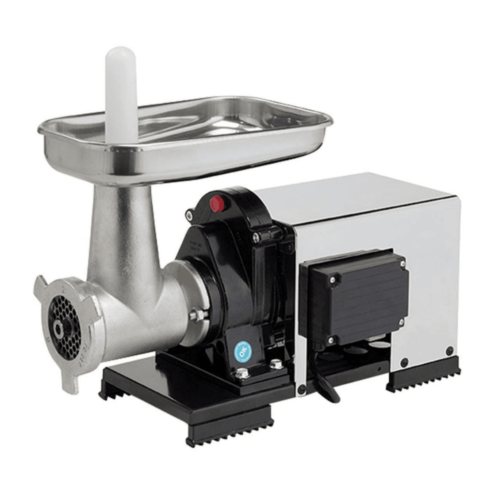 Motoriduttore Con Tritacarne Semiprofessionale Reber | Ghisa Stagnata E Acciaio Inox
