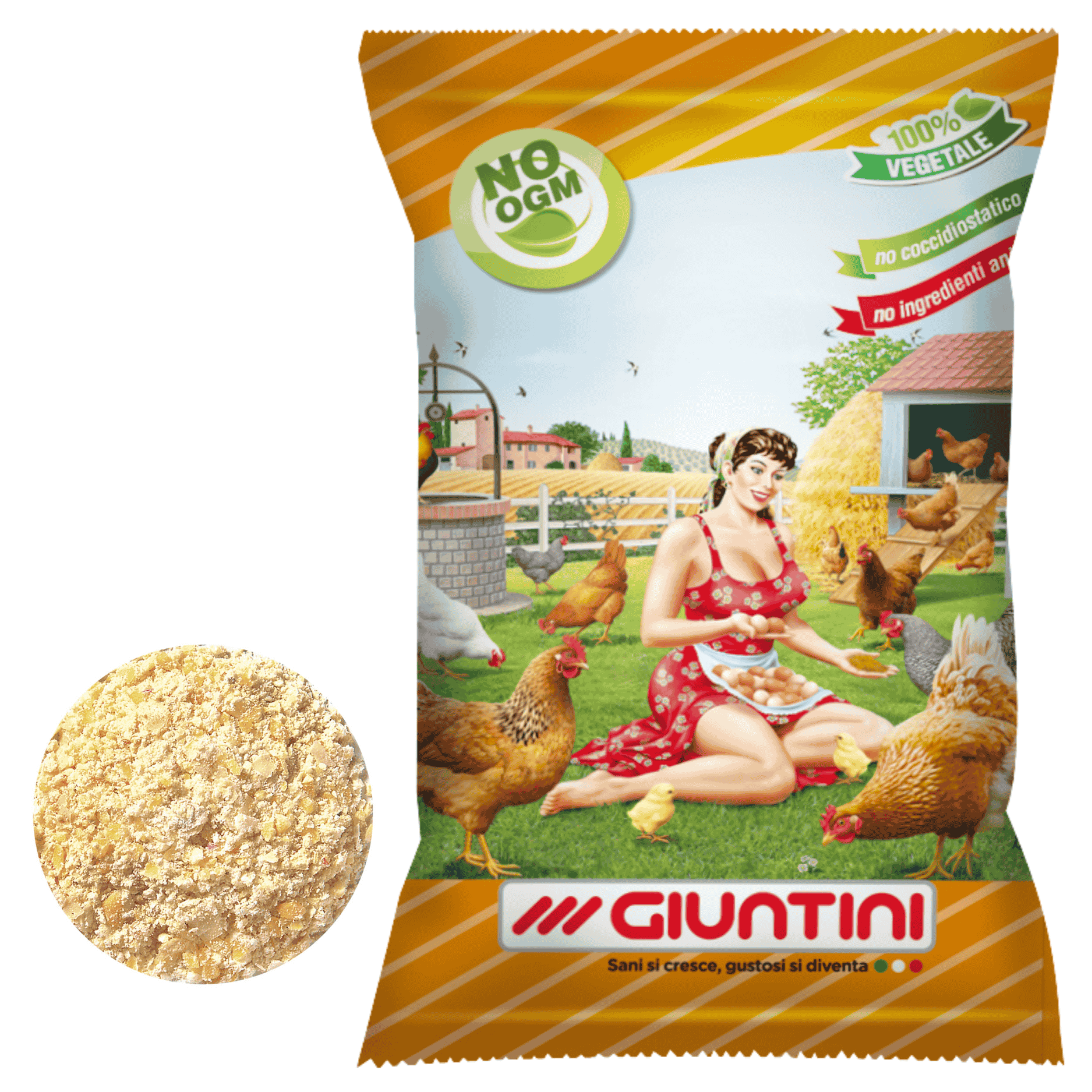 Mangime Completo Ovodoro Giuntini Per Galline Ovaiole | In Farina Fine | Nutrizione Bilanciata 25 Kg