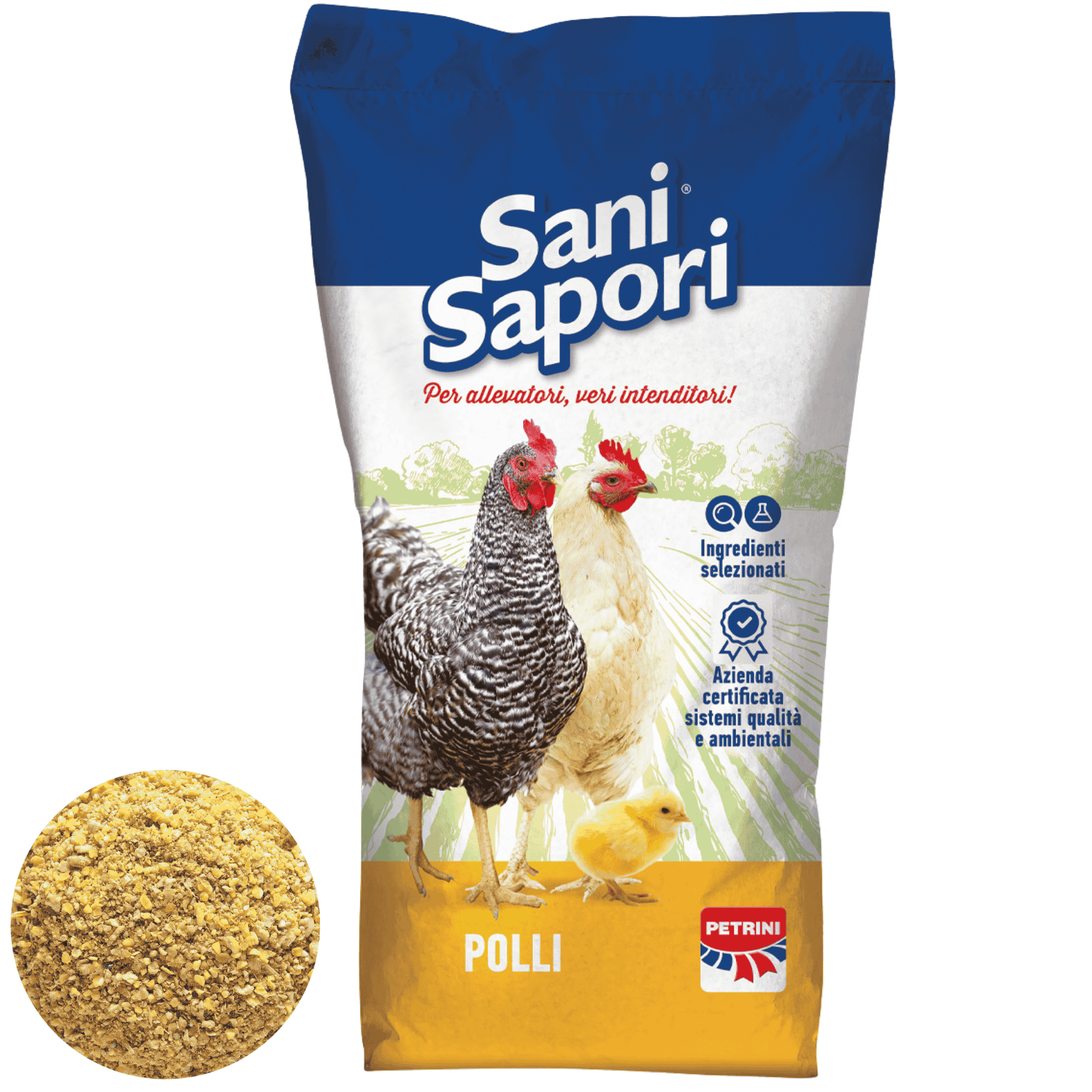 Mangime Professionale Petrini P26 Polli 0/6 | Alta Crescita E Sviluppo Naturale | Proteine 21,5% Premium