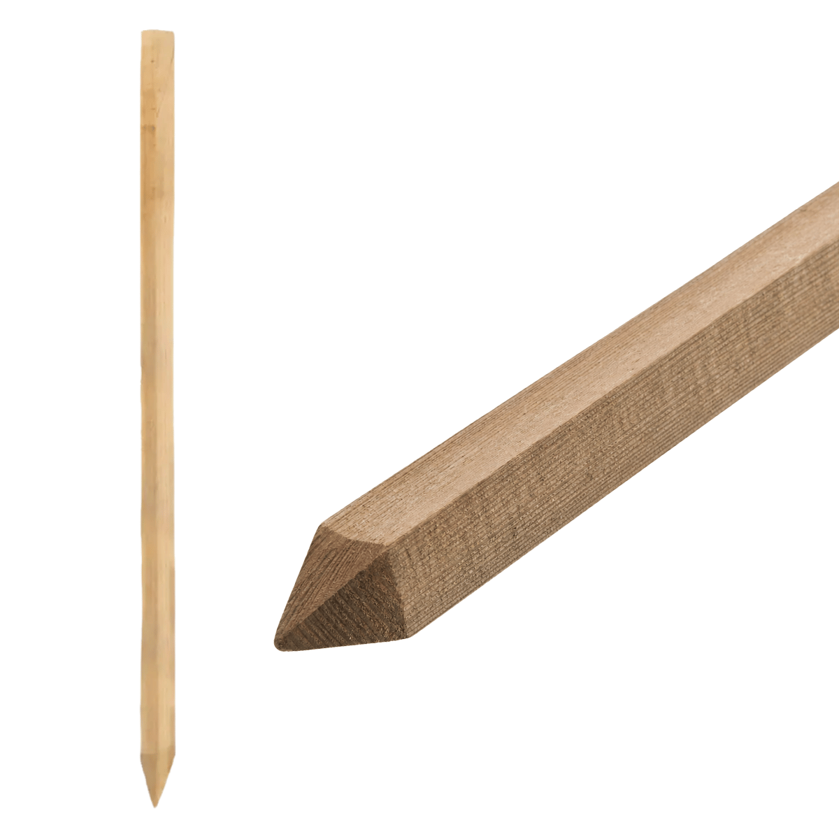 Palo Sostegno In Legno Per Ortaggi Lif | Tutore Pino Impregnato Autoclave 2,8x2,8 Cm Multimisura