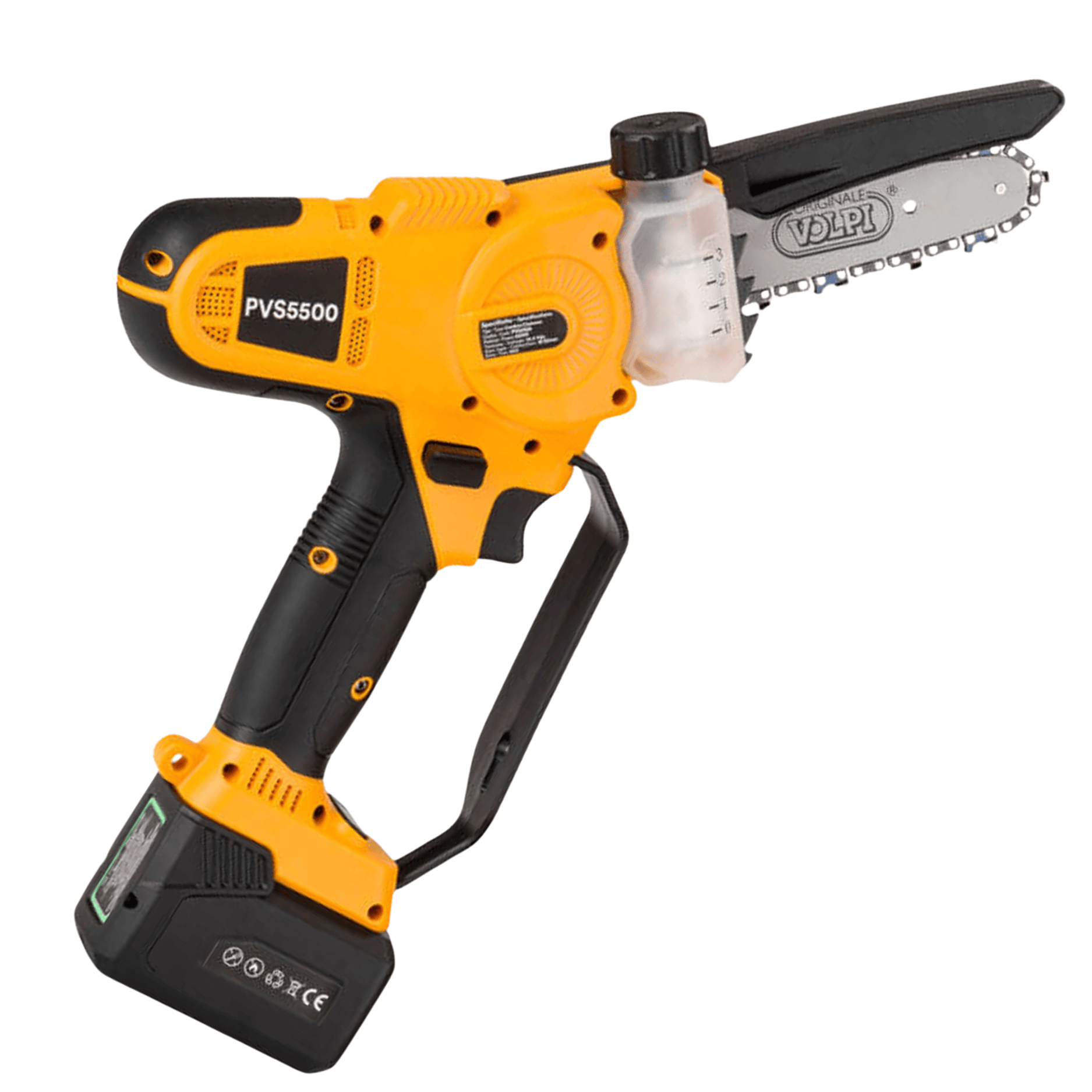 Potatore A Batteria Volpi Serie 5500 | Motore Brushless Professionale | Taglio 80 mm