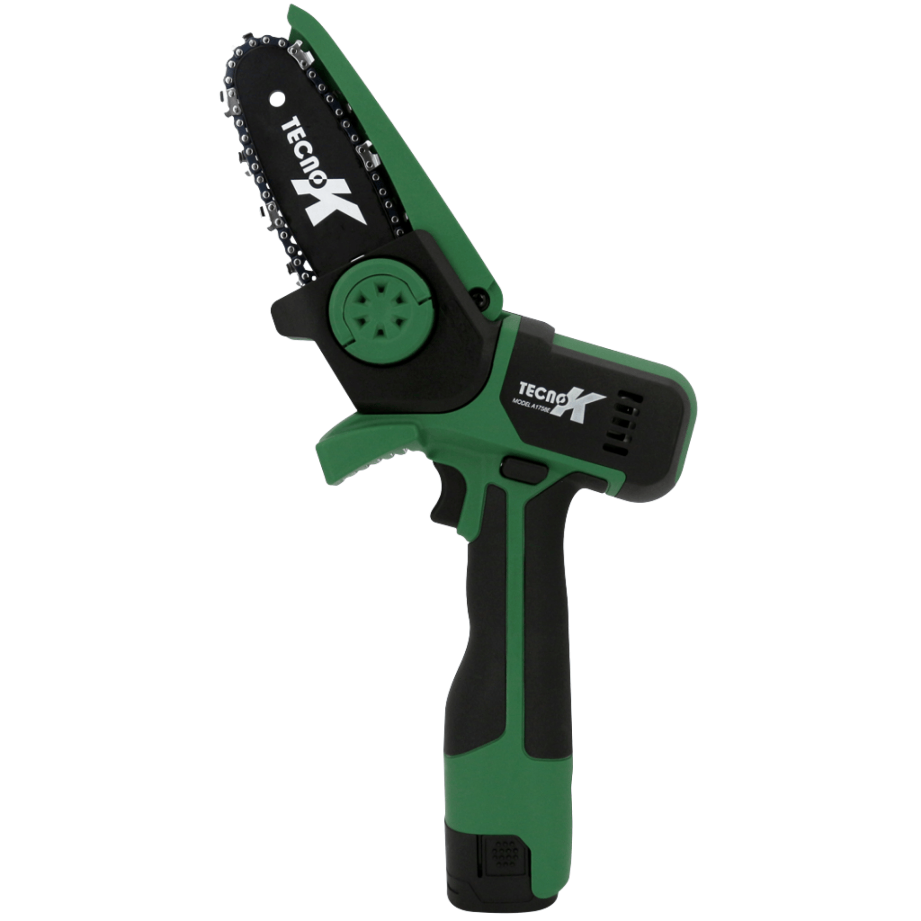 Potatore A Batteria Tecnok A1758E | Strumento Compatto Ergonomico Con Autonomia 30 Minuti | Include 2 Batterie 14,4V | Valigetta Completa Accessori