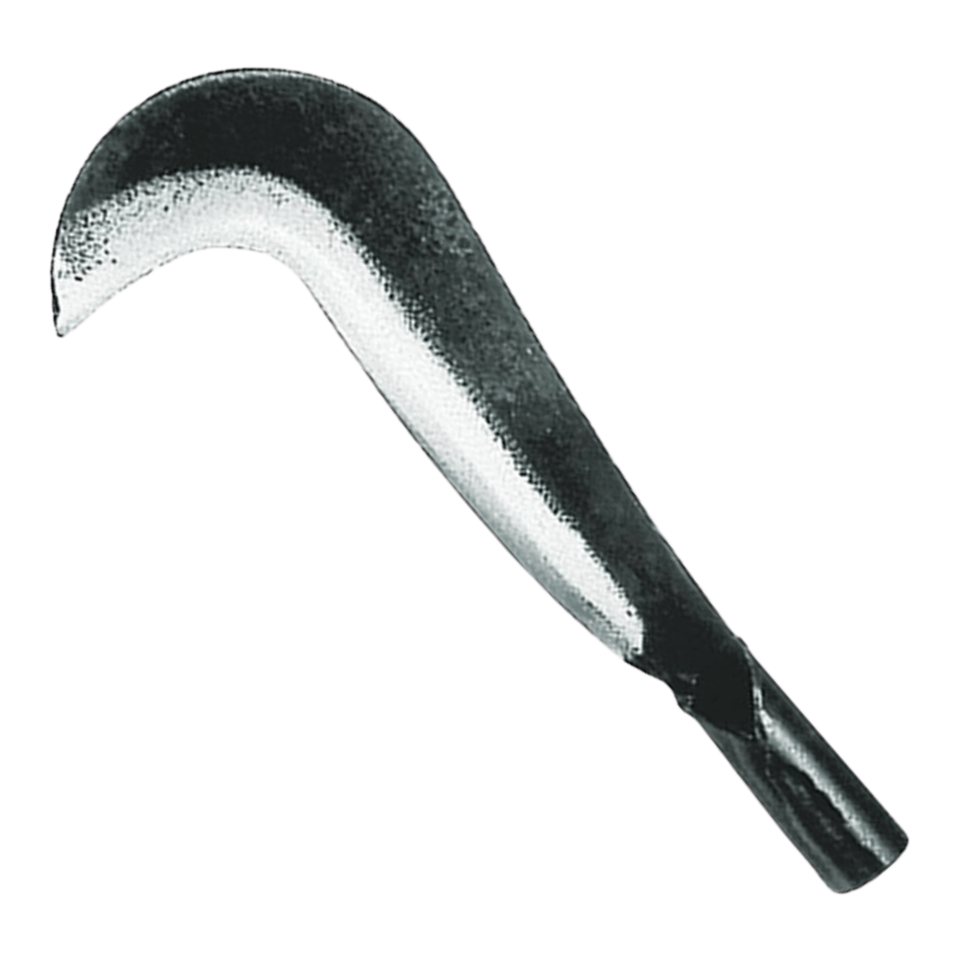 Roncola Professionale Bergamo Art.112 | Lama In Acciaio Affilato | Manico Tubolare In Ferro Ergonomico | Peso 0,61 Kg
