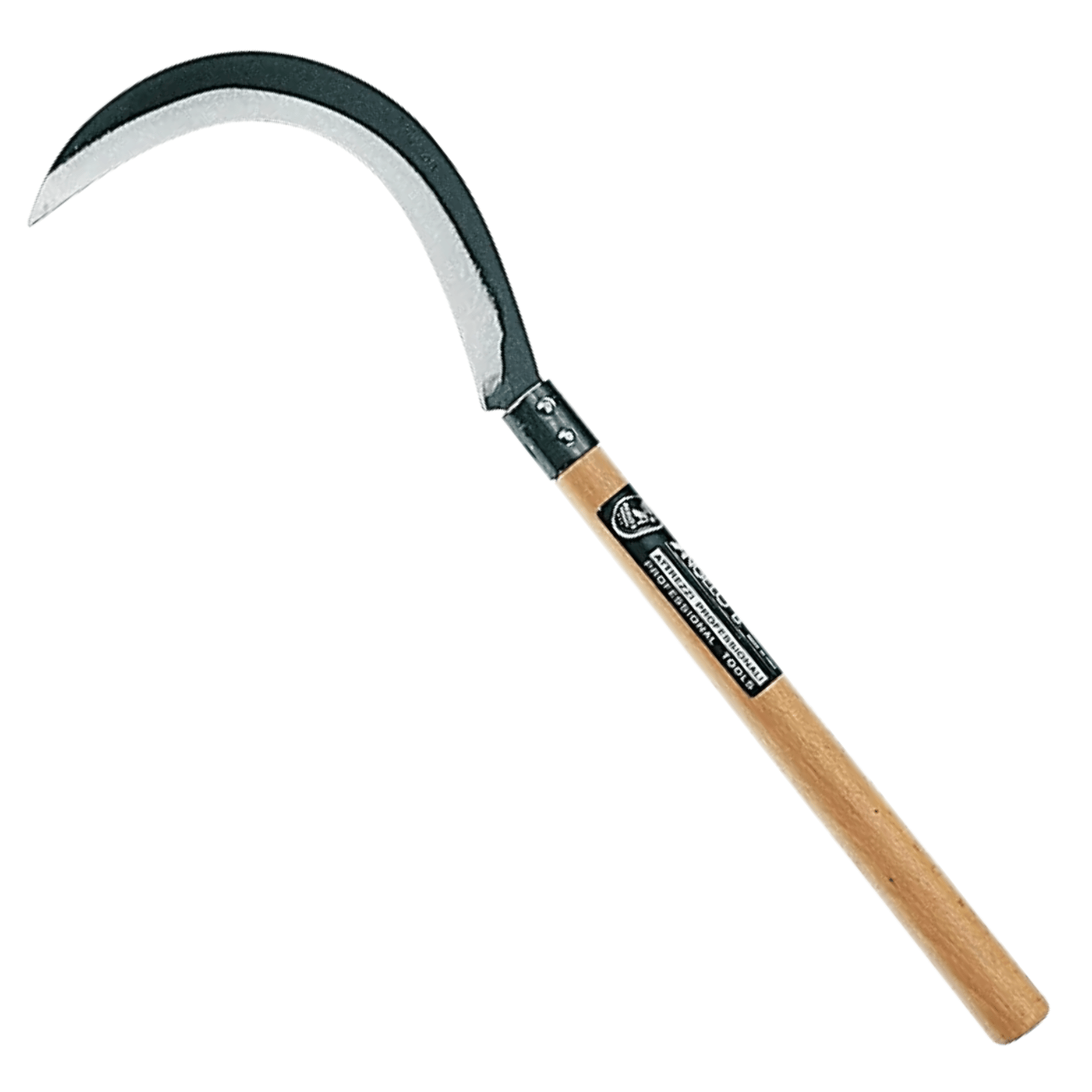 Roncola Professionale Angelo B Per Bietola | Lama In Acciaio Forgiato | Manico Lungo In Legno Cm 25