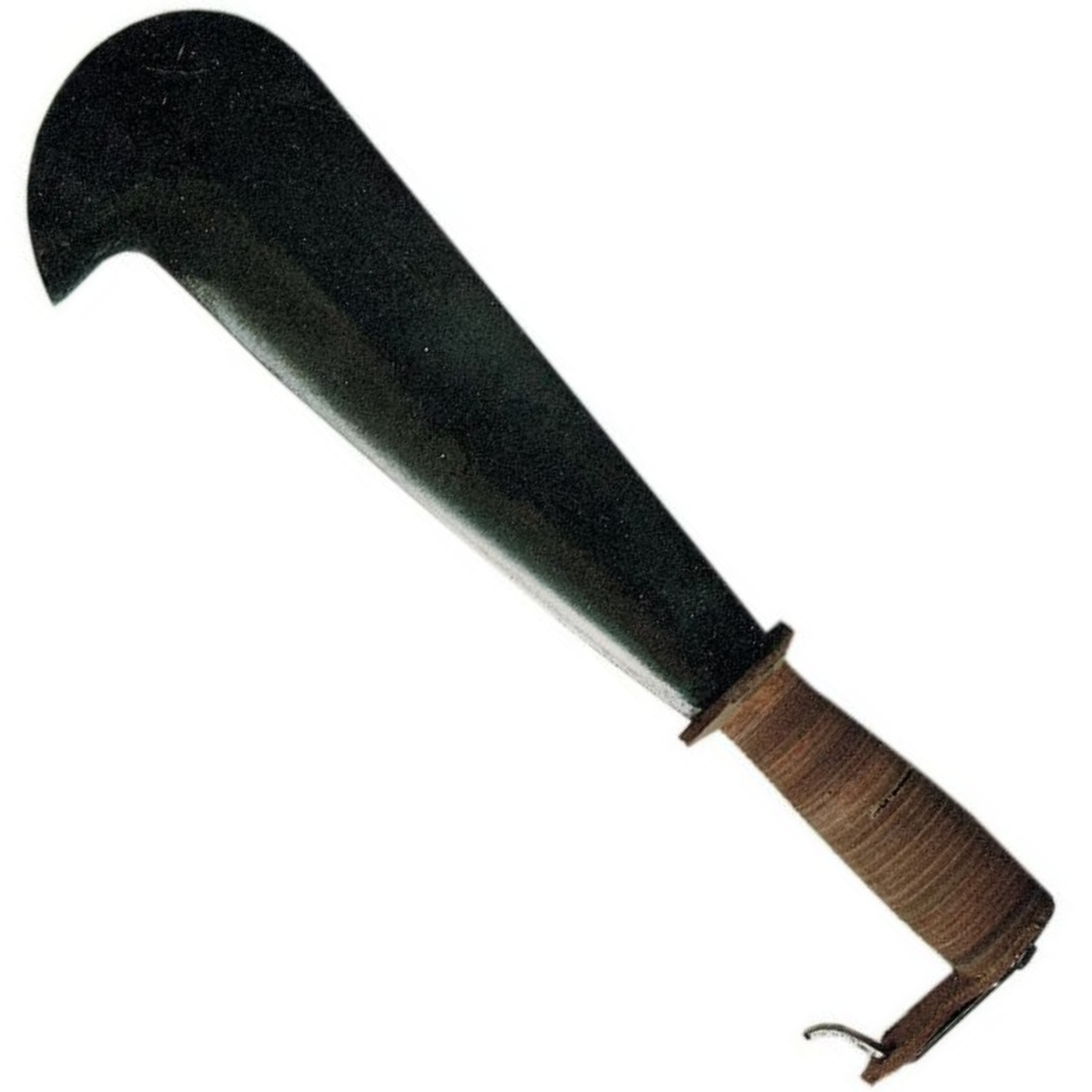 Roncola Professionale Galizzi Art.1 | Lama In Acciaio Forgiato | Becco Corto | Manico In Cuoio 45 Cm