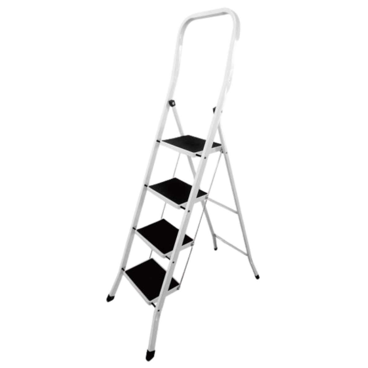 Sgabello Apribile Kasarte Basik Tall 4 Gradini | Acciaio Verniciato Antiscivolo | Portata 150 Kg