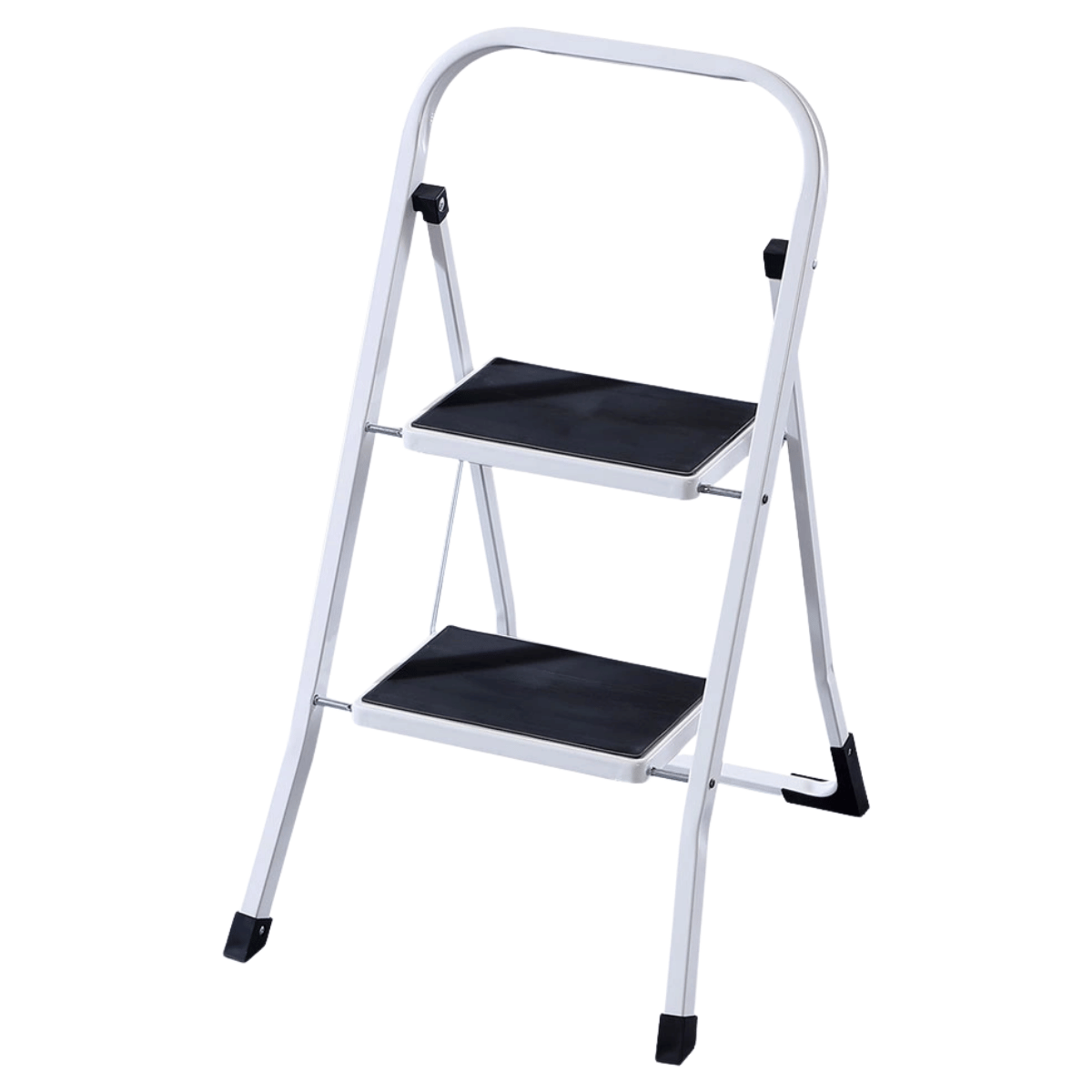 Sgabello Apribile Kasarte Basik In Acciaio Verniciato | Antiscivolo | Portata 150 Kg | Compatto