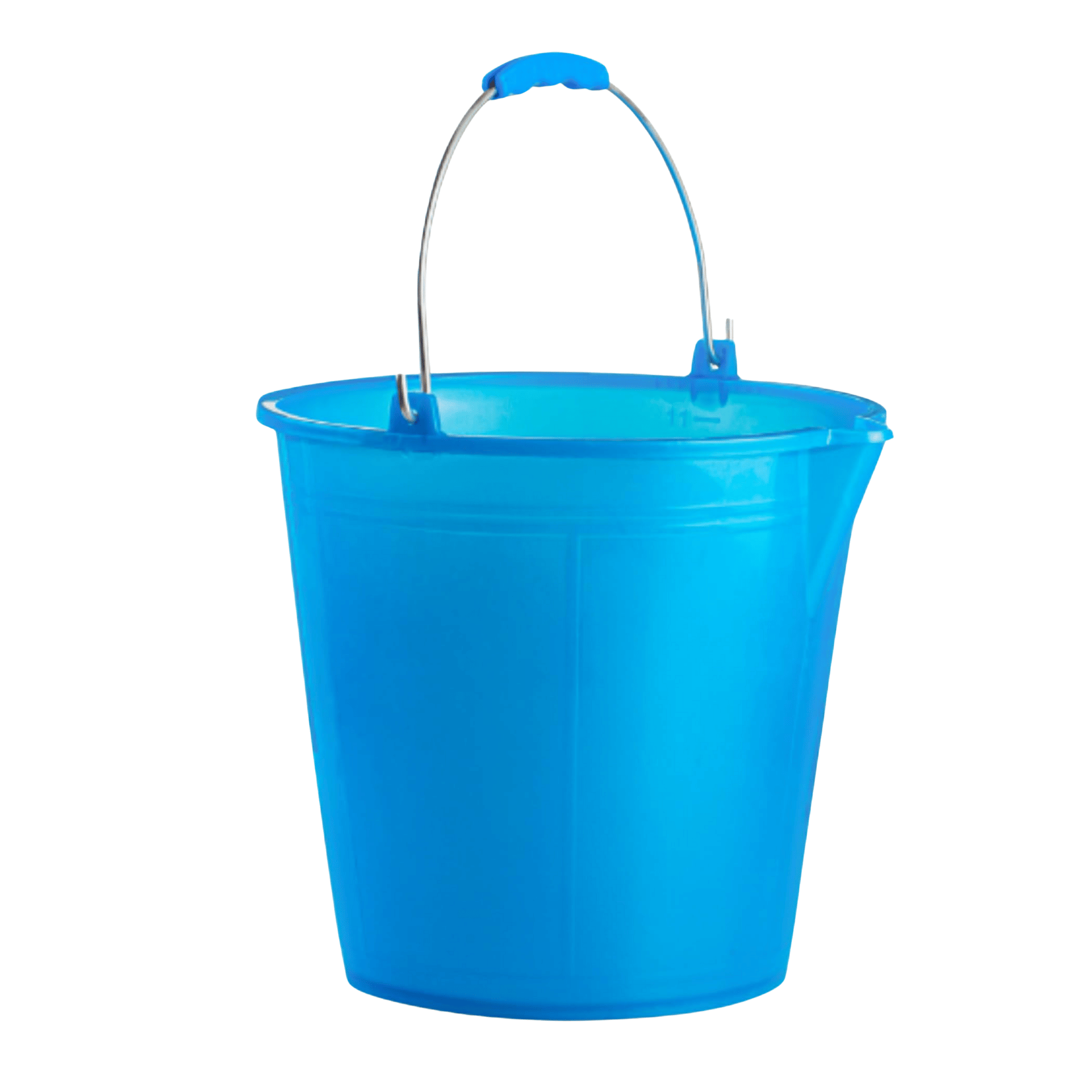 Secchio Comune Con Becco Blu In Polipropilene Ecoplast | Con Tacche Graduate E Manico