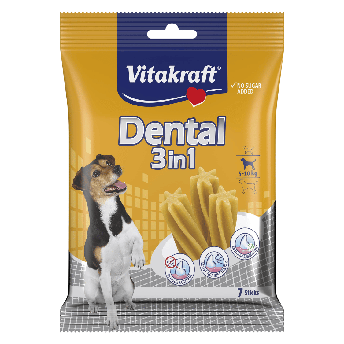 Snack Per Cura Dentale Cane 'Dental 3 In 1' Misura Vitakraft | Per Uso Zootecnico Professionale