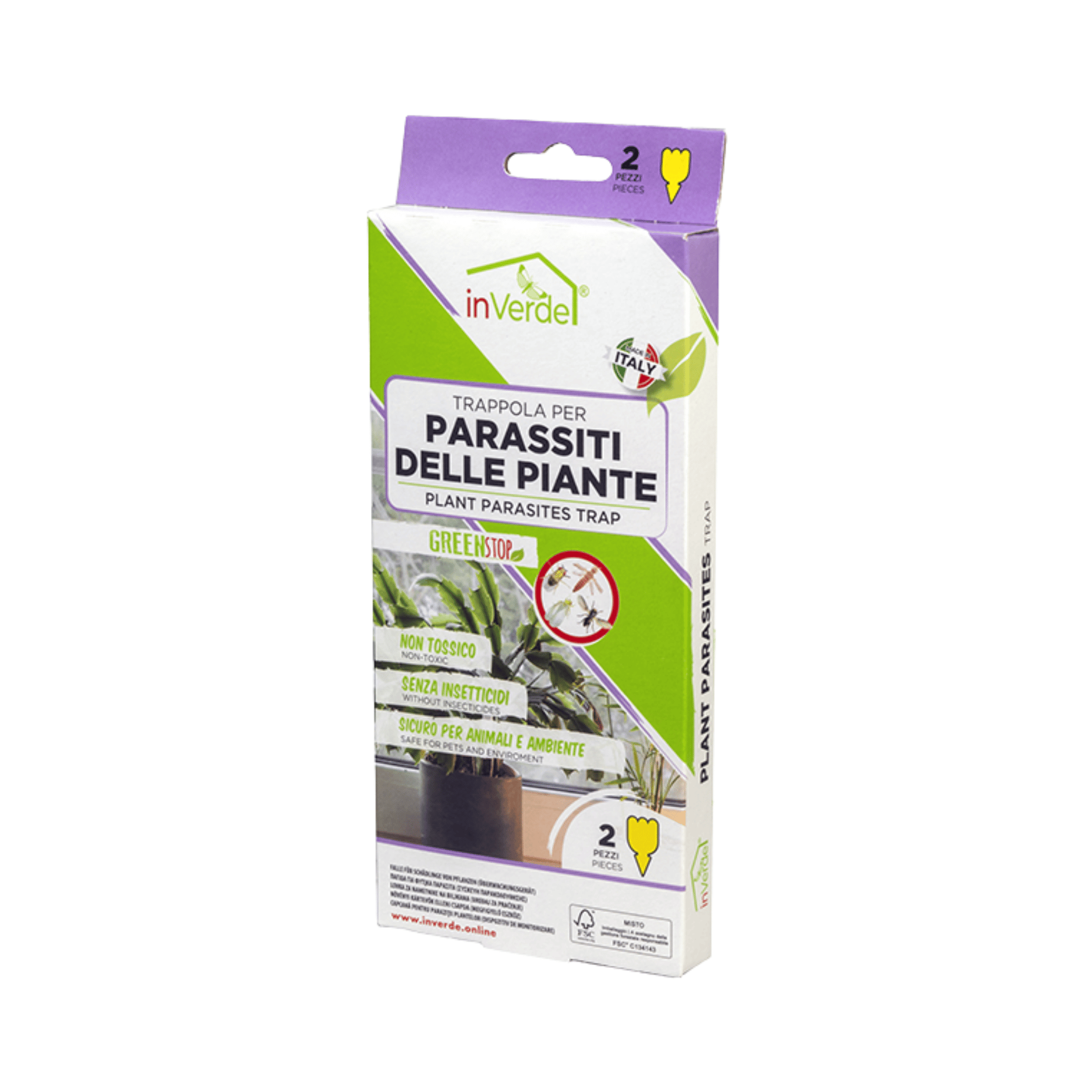 Trappola Parassiti Delle Piante 2 Pezzi In Verde | Trappola Professionale Per Controllo Infestanti