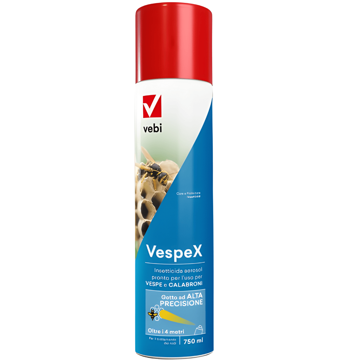 Vespex Vebi 750 ml Insetticida Spray Contro Vespe e Calabroni Getto Lungo