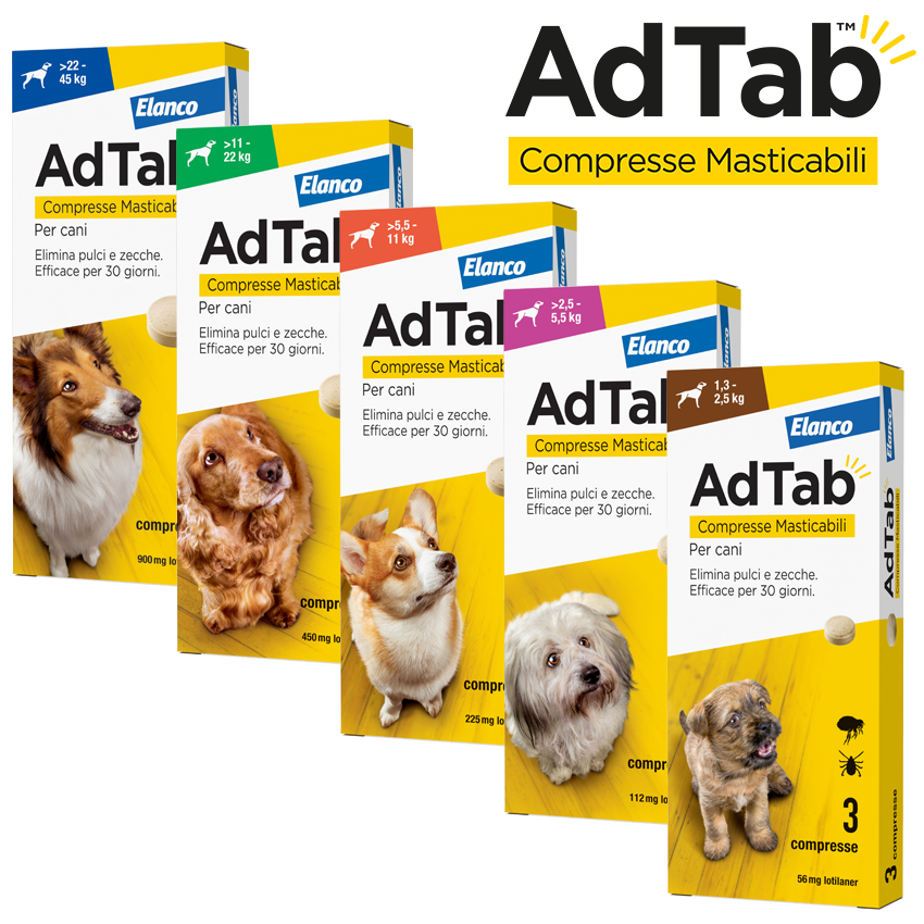 Antiparassitari Compresse Ad Tab per cani