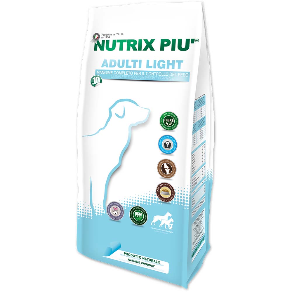 NUTRIX PIU' ADULT LIGHT DA 4KG
